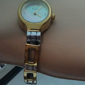 Timex Gold and Silver Bracelet Watch Working Fancy GREAT CONDITION